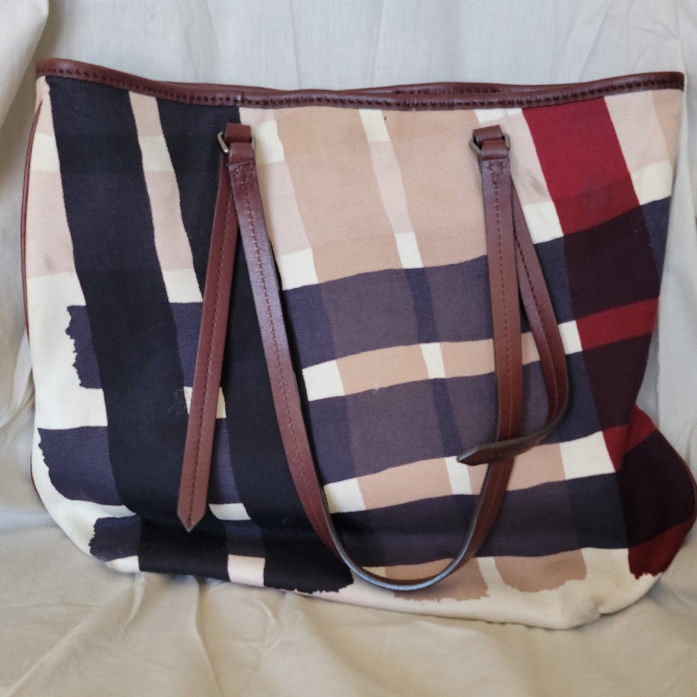Burberry Canvas Tote/Shoulder bag